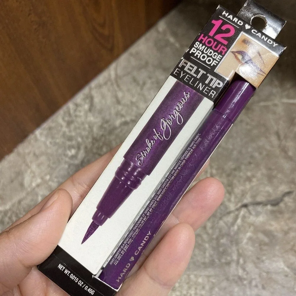 HARD CANDY Felt Tip Eyeliner 12 HR Smudge Proof (Purple) STORM #745 - NEW IN BOX